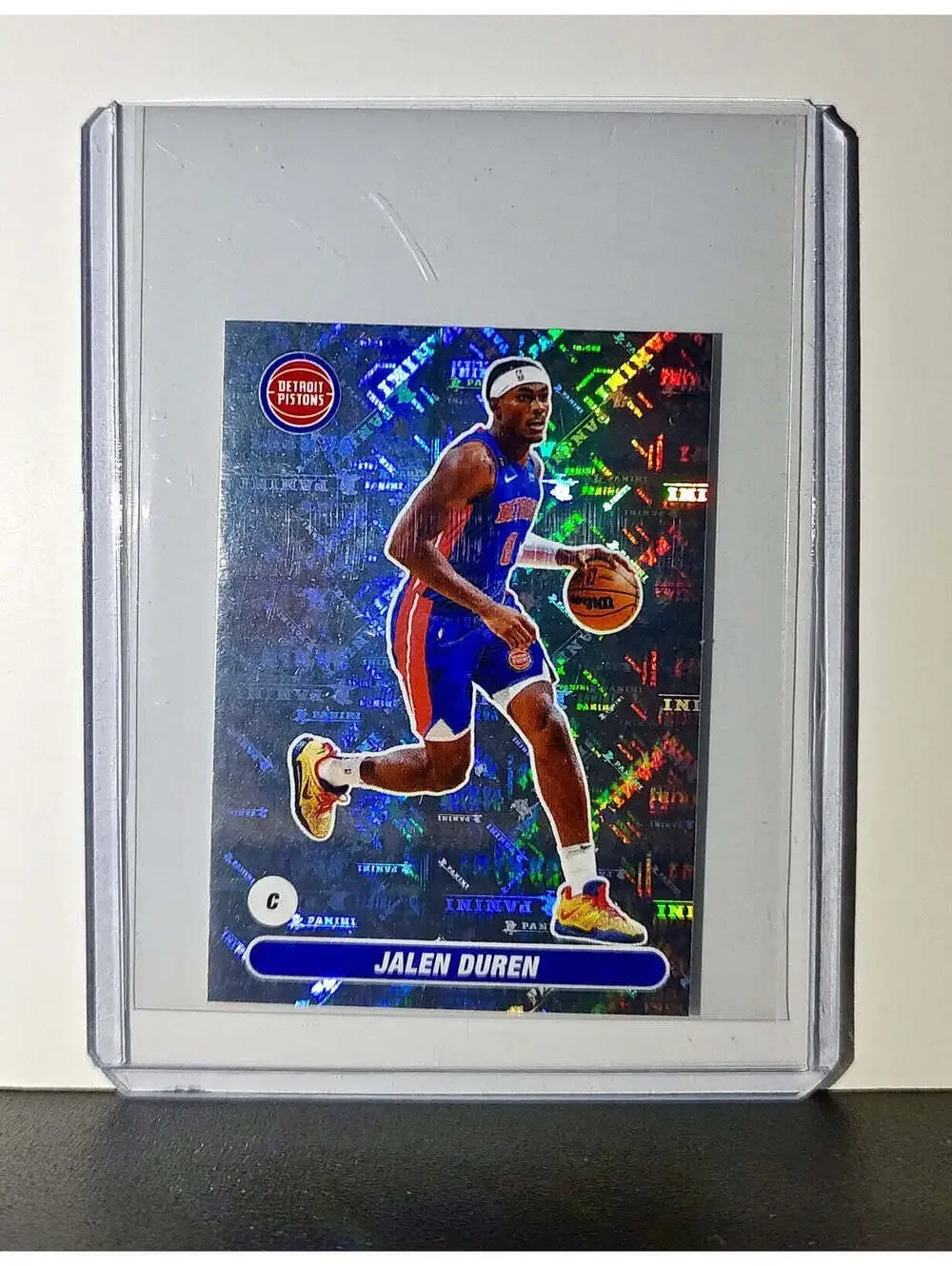 Jalen Duren 2023-24 Panini NBA #177 Foil Sticker Detroit Pistons